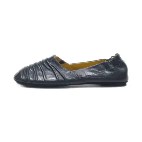 Chocolat Blu Ballerinas Leather Black Colour For Women