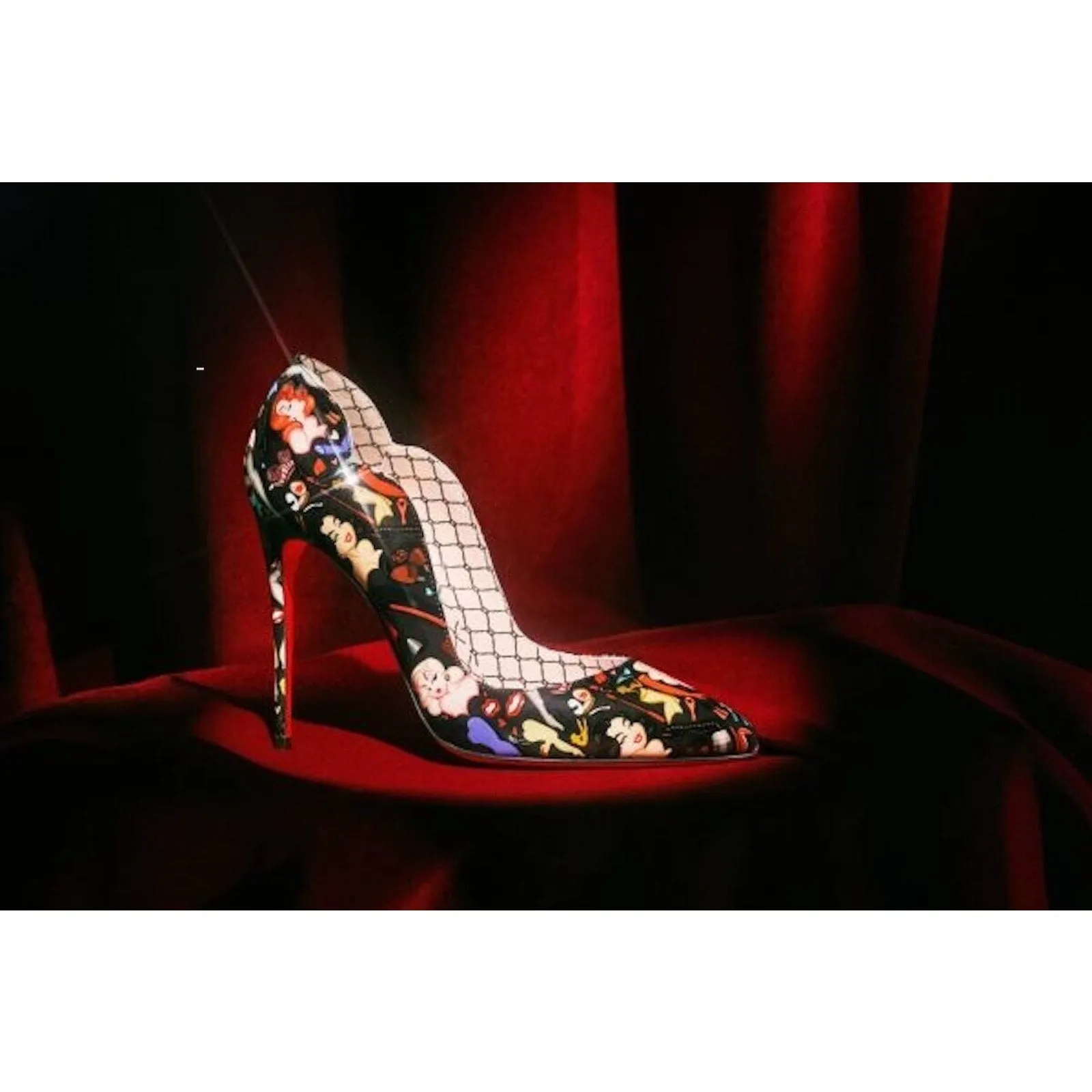 Christian Louboutin Hot Chick Dr Bored Limited Edition Black Multi Pumps