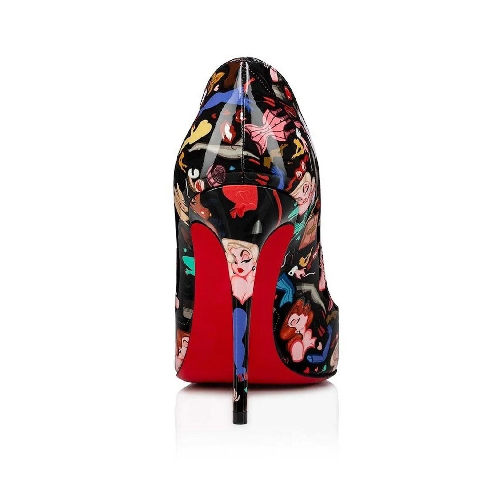 Christian Louboutin Hot Chick Dr Bored Limited Edition Black Multi Pumps