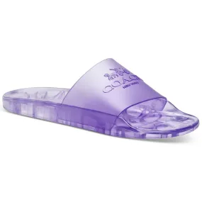 Coach Womens Ulyssa Logo Flats Pool Slides