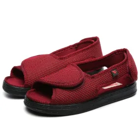 Coles Diabetic Wide Feet Sandals - Red