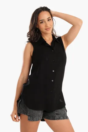 Cotton Sleeveless Shirt