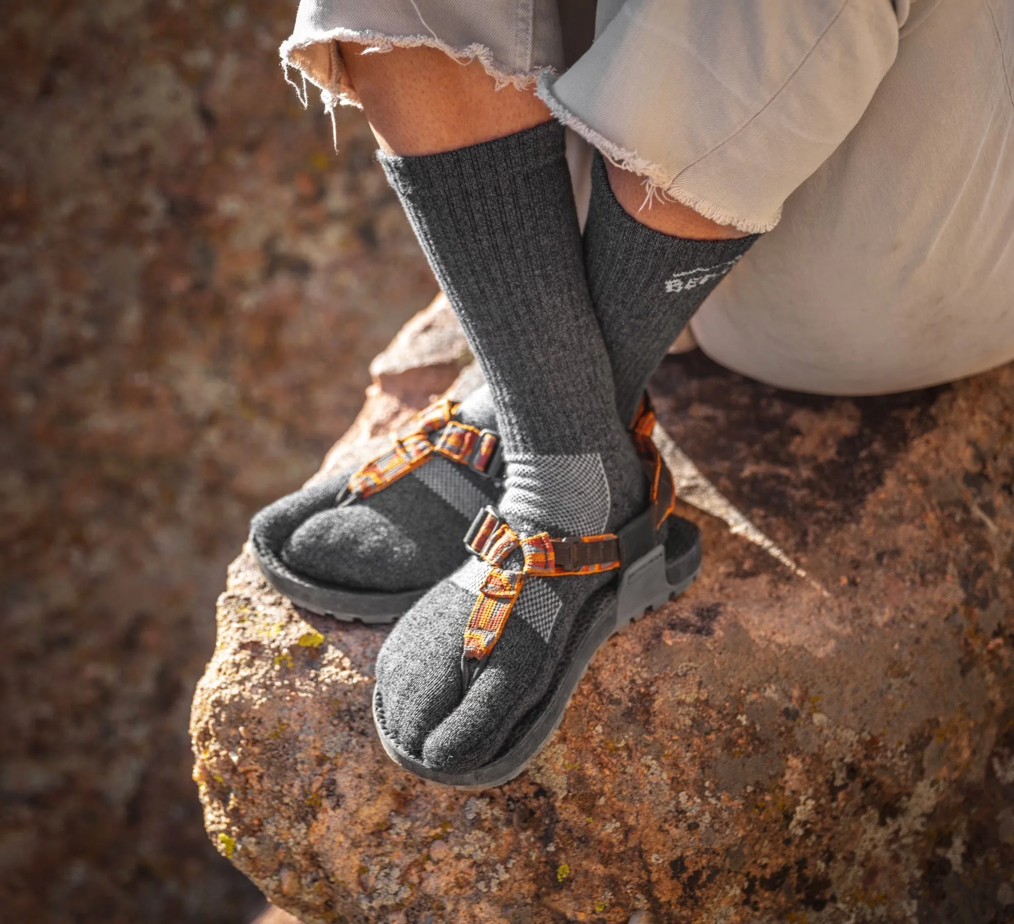 Crew Performance Split-Toe Socks (Granite)