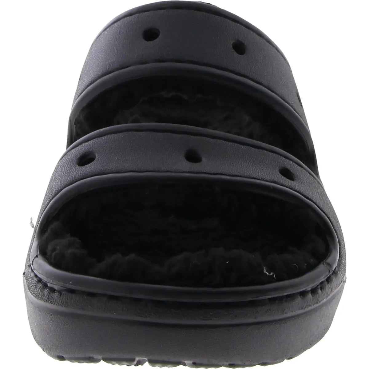 Crocs Classic Cozzzy Faux Fur Comfy Slide Sandals