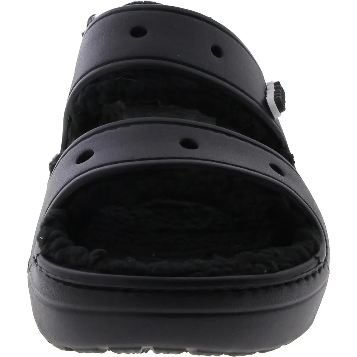 Crocs Classic Cozzzy Faux Fur Comfy Slide Sandals