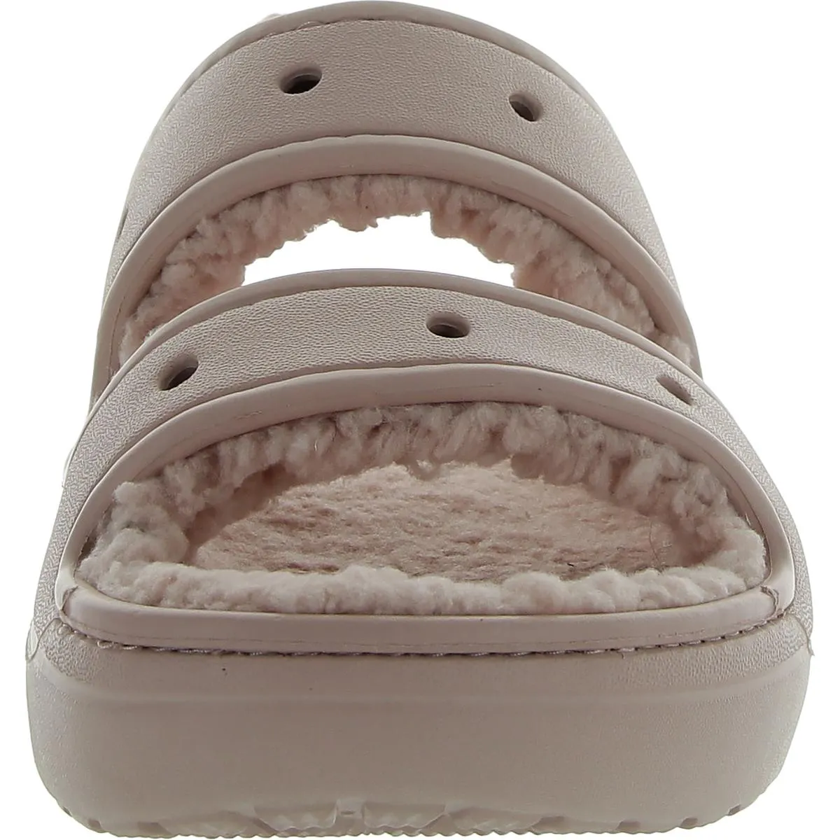 Crocs Classic Cozzzy Faux Fur Comfy Slide Sandals