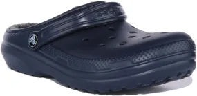 Crocs Classic Lined In Navy For Junior