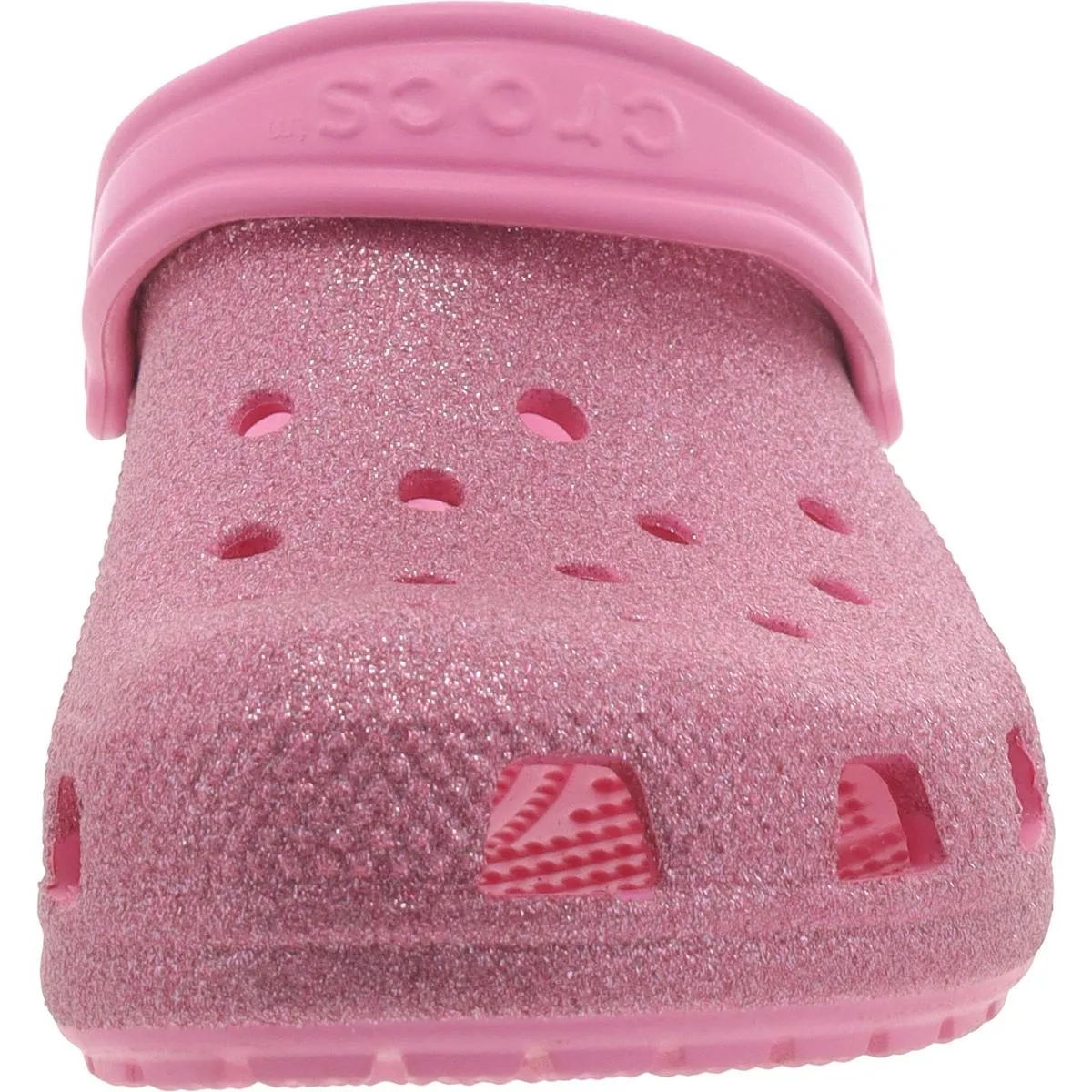 Crocs Girls Classic Glitter Clog Slingback Sandals