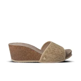 Daylis Beige Raffia Sandals