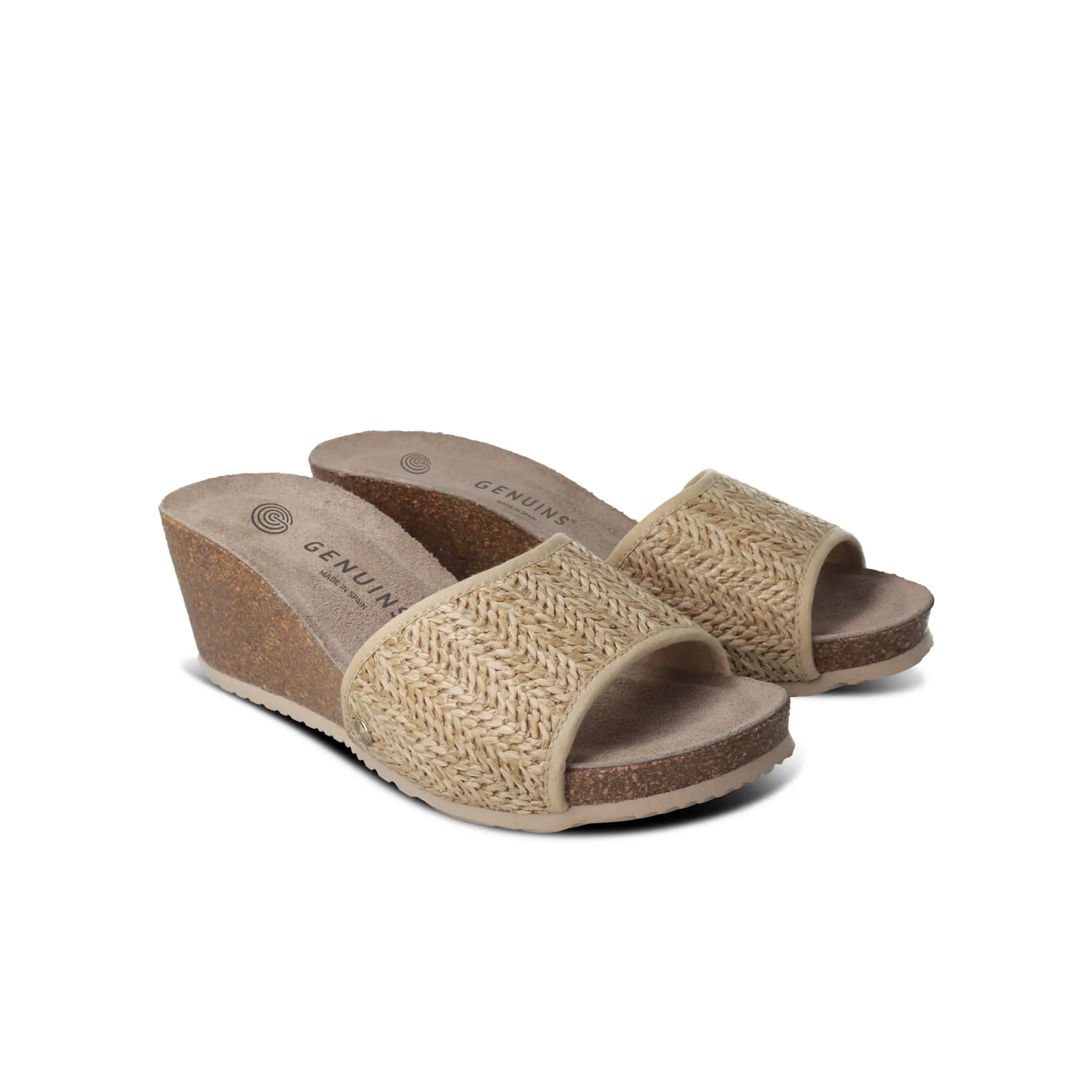 Daylis Beige Raffia Sandals