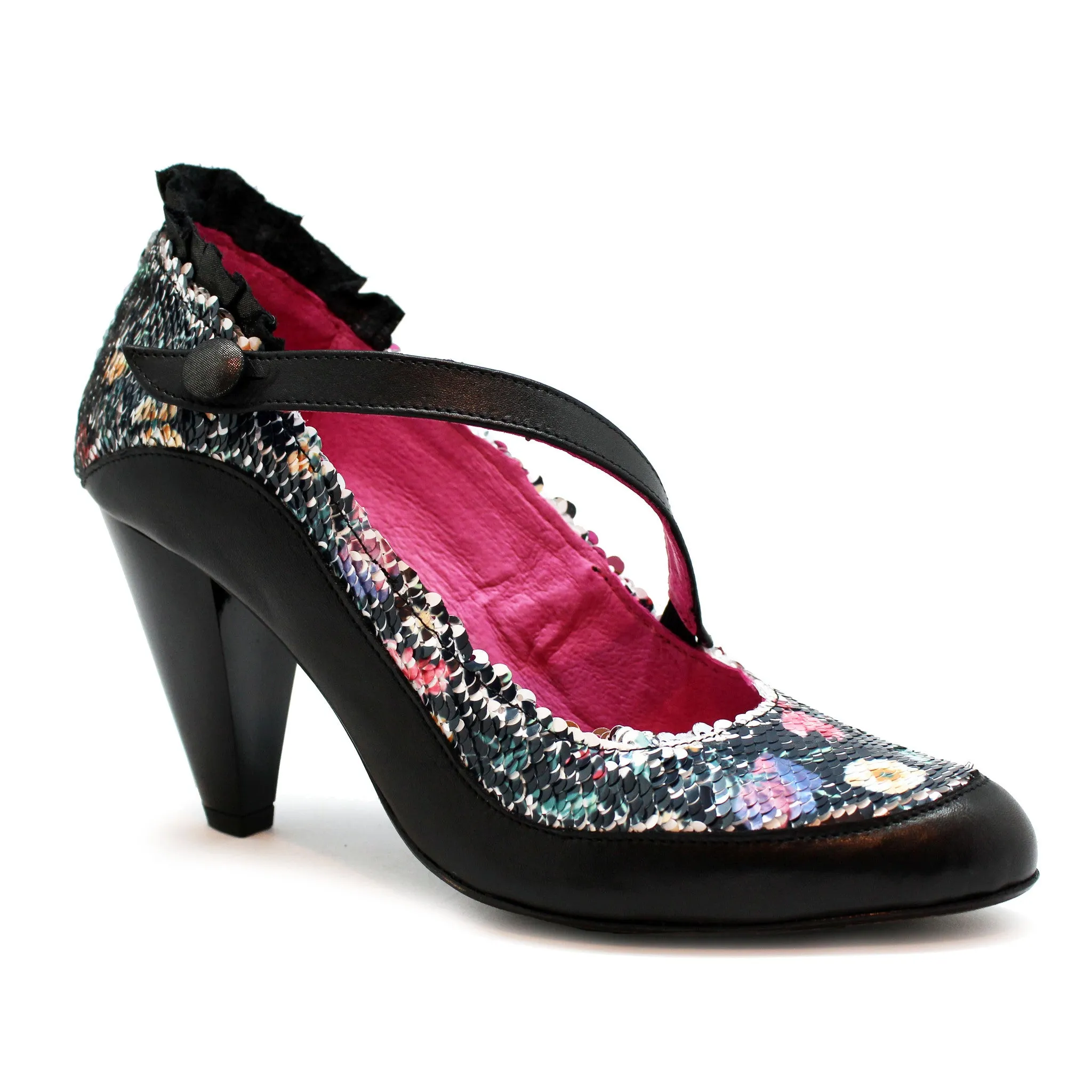 Delicieux - Black/Multi Sequin- last pairs 38 and 40!