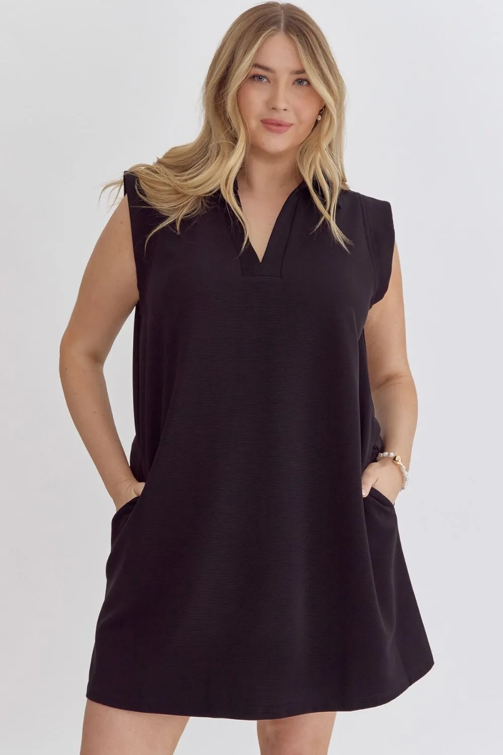 Delightful Dreams Black Sleeveless Dress