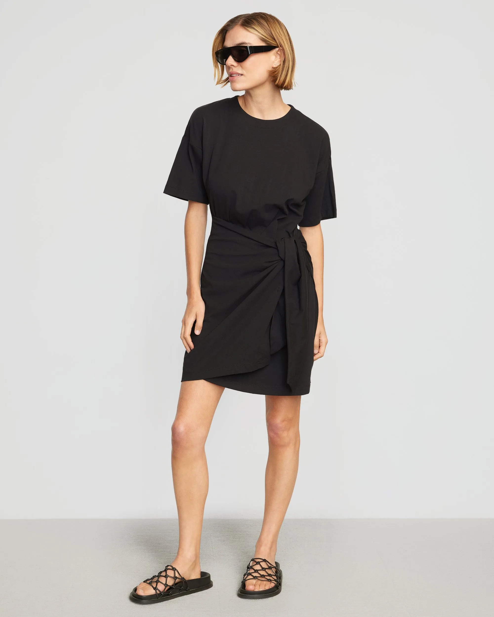 Fallon Organic Cotton T-Shirt Wrap Dress