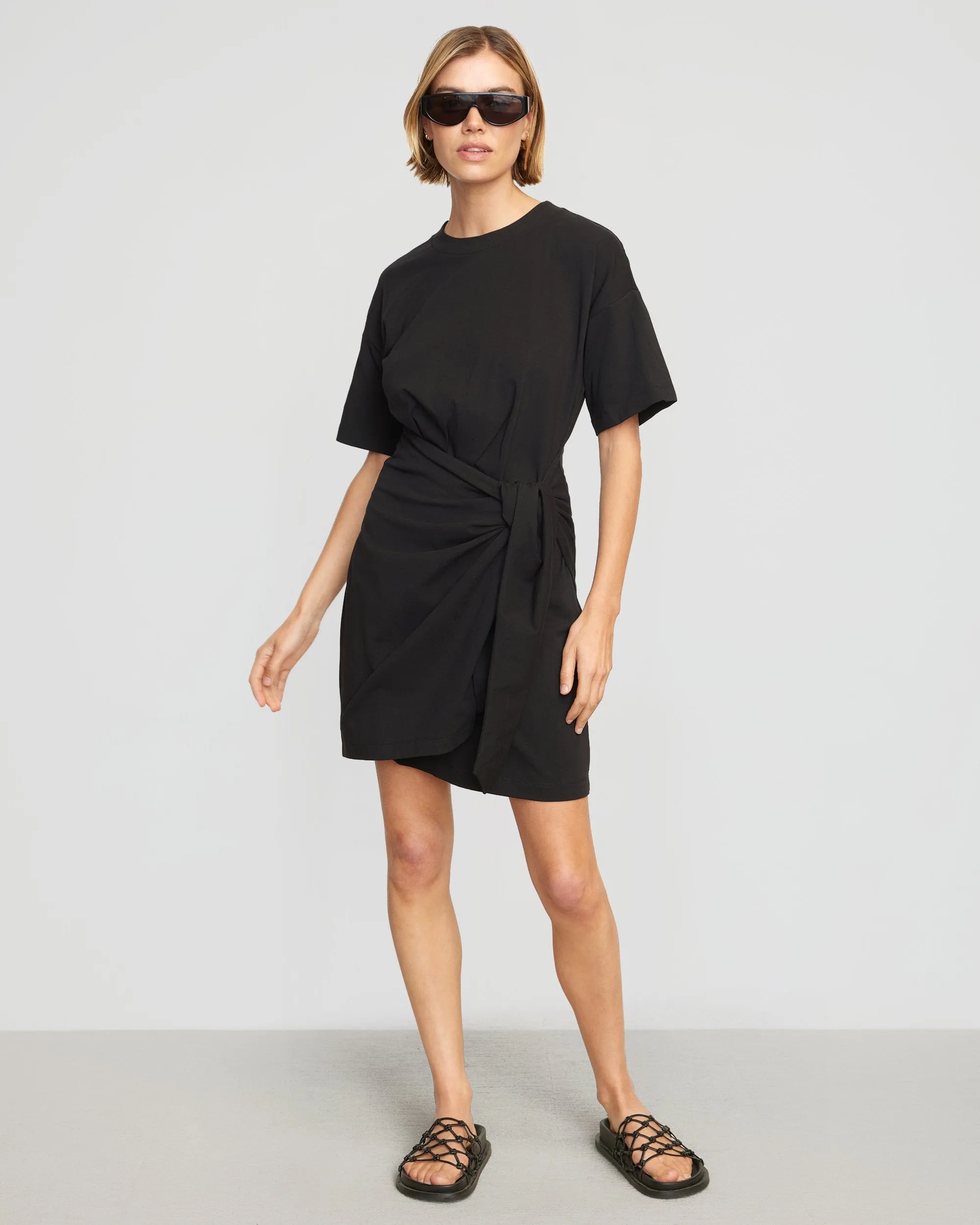 Fallon Organic Cotton T-Shirt Wrap Dress