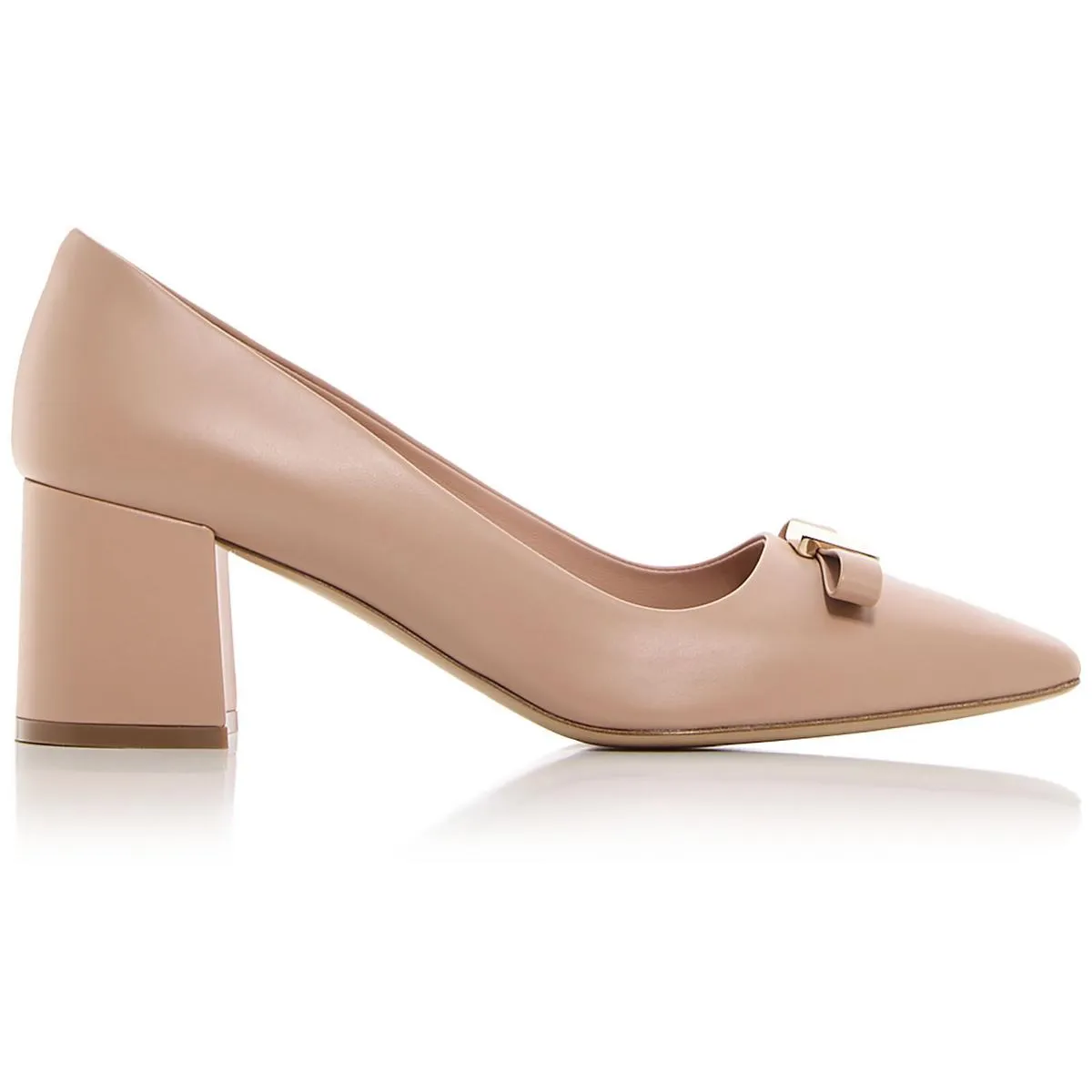 Ferragamo Womens Myra 60 Slip On Square Toe Pumps