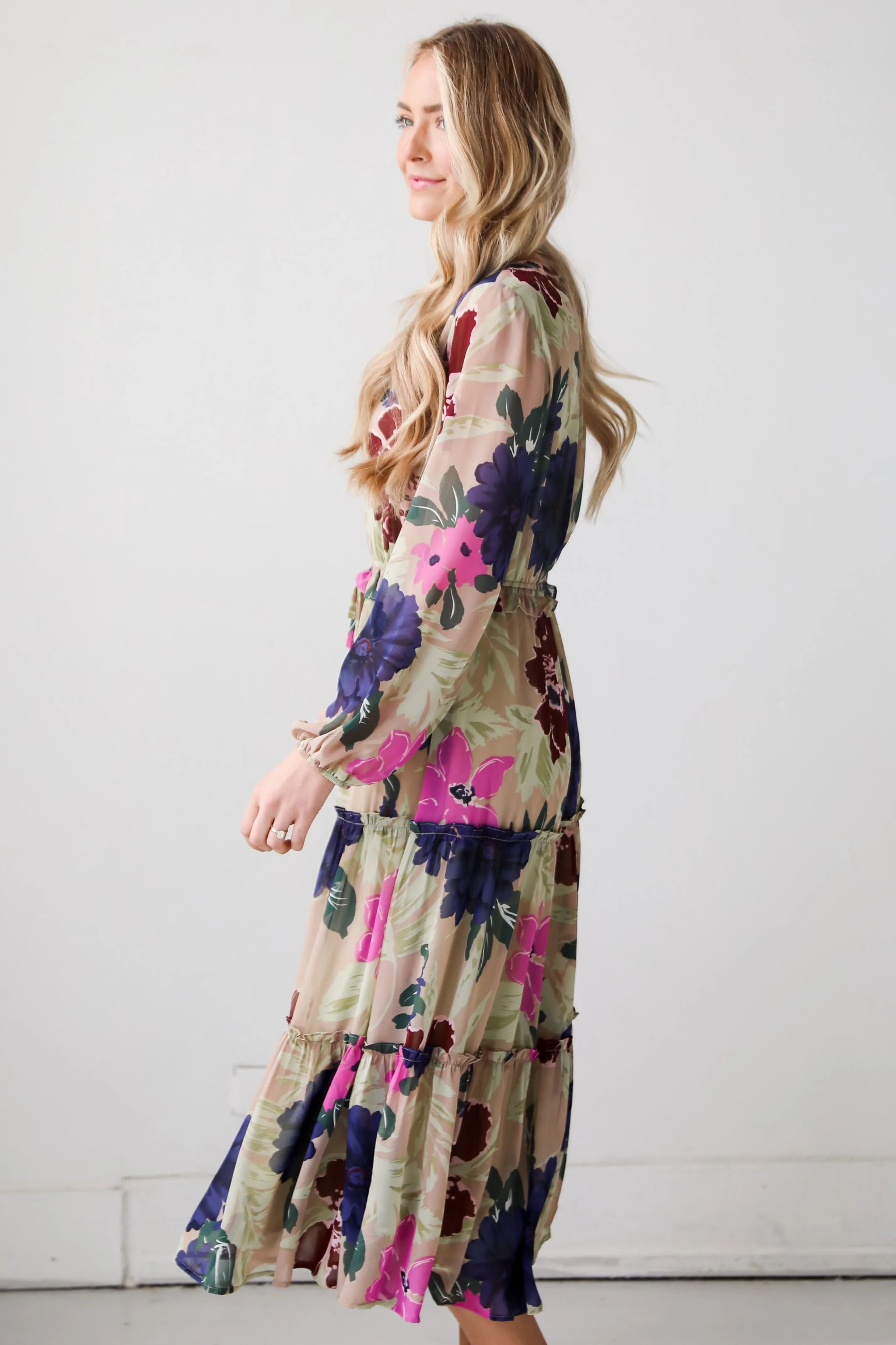 FINAL SALE - Blossoming Attitude Midi Dress