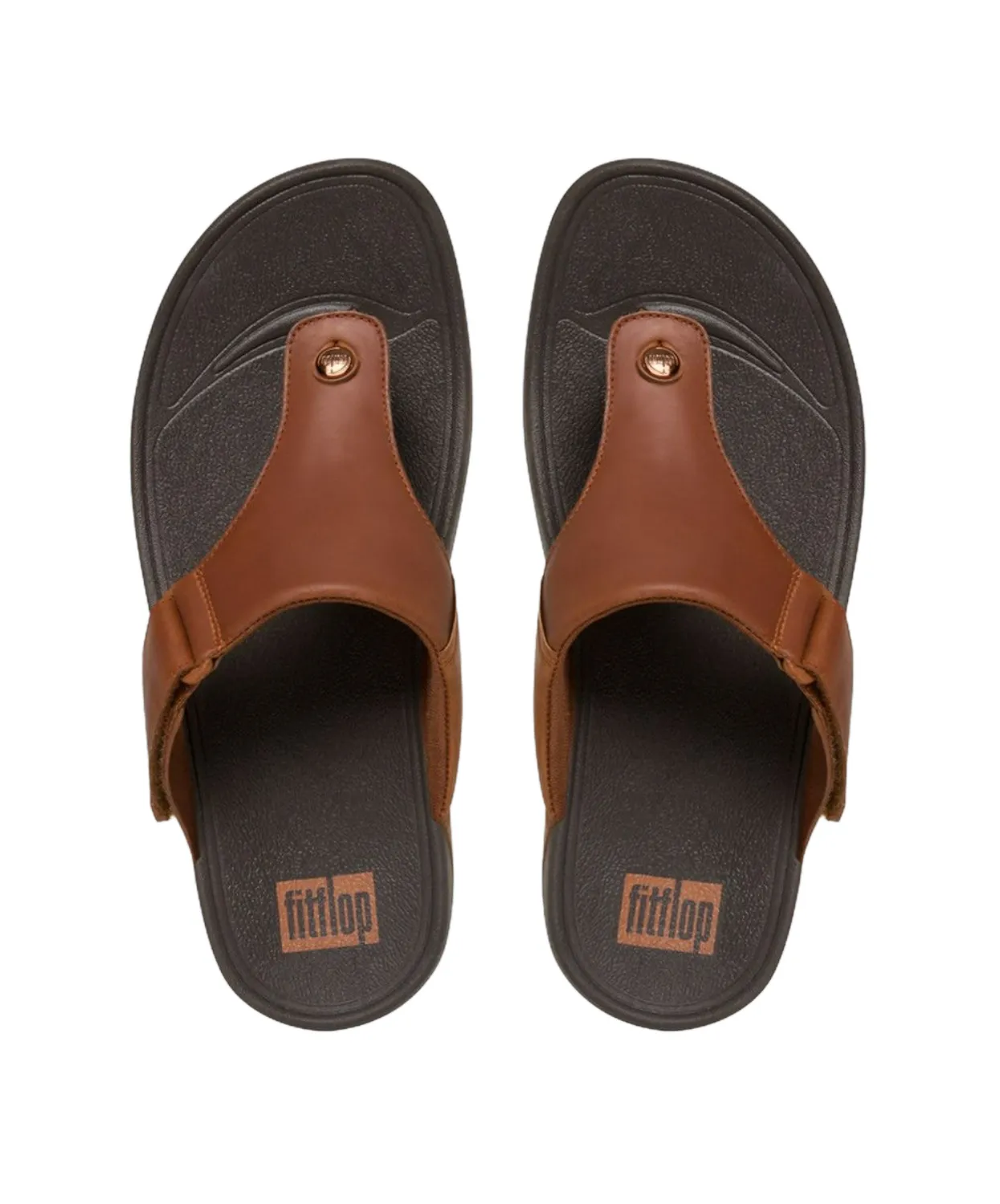 FitFlop Trakk II Toe Post Mens Sandals Brown