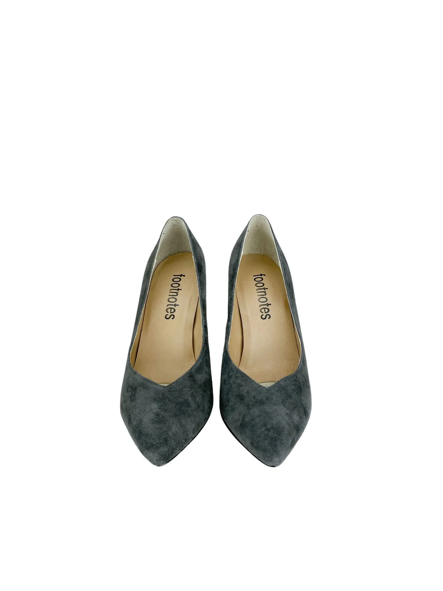 Footnotes, Women's Ileane Suede Pump, Grey, Size 7