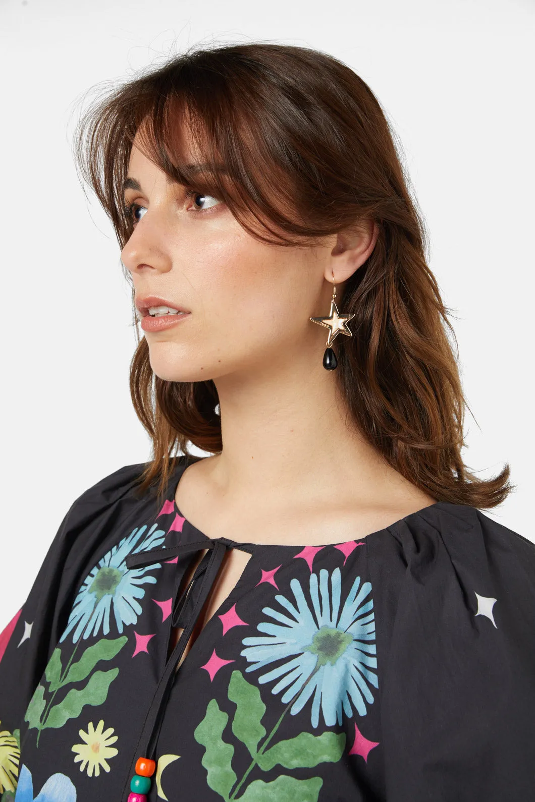 Golden Love Star Earrings