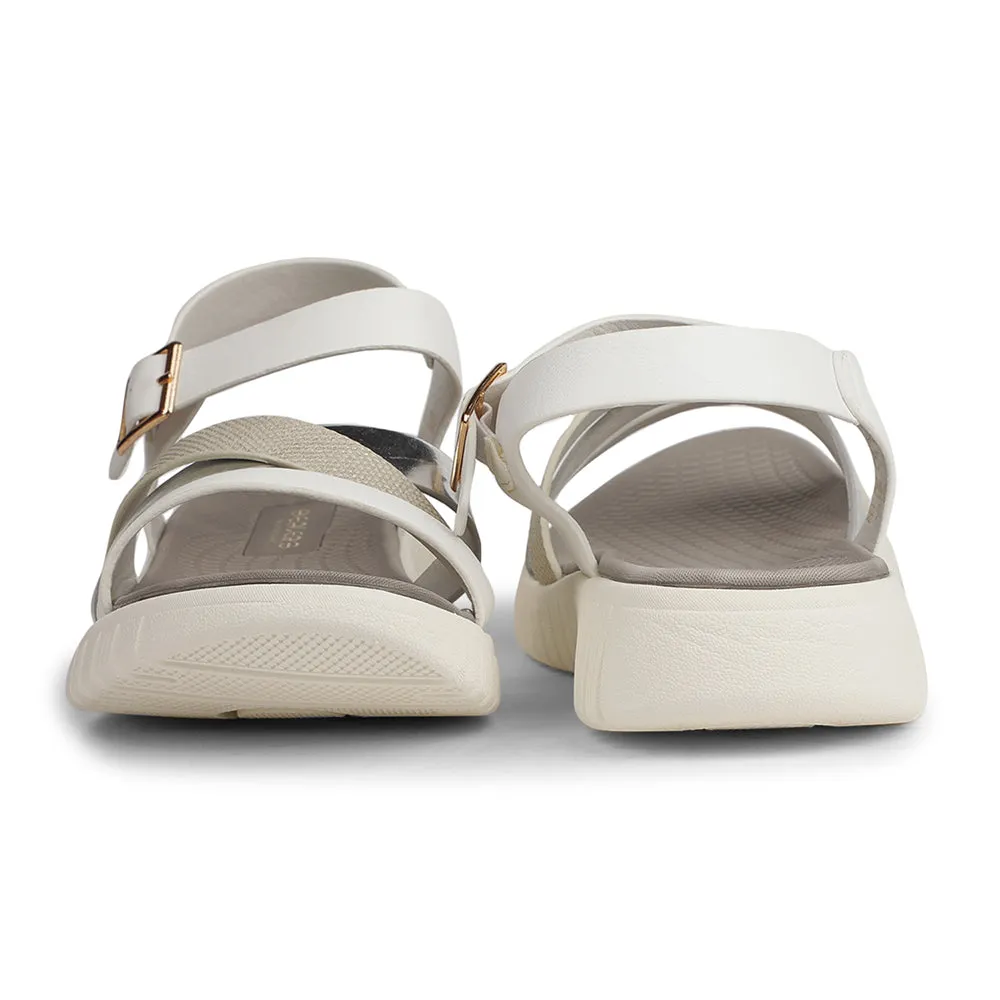 Healers Casual White Sandal For Women ZQ-AL-SN04 By Liberty