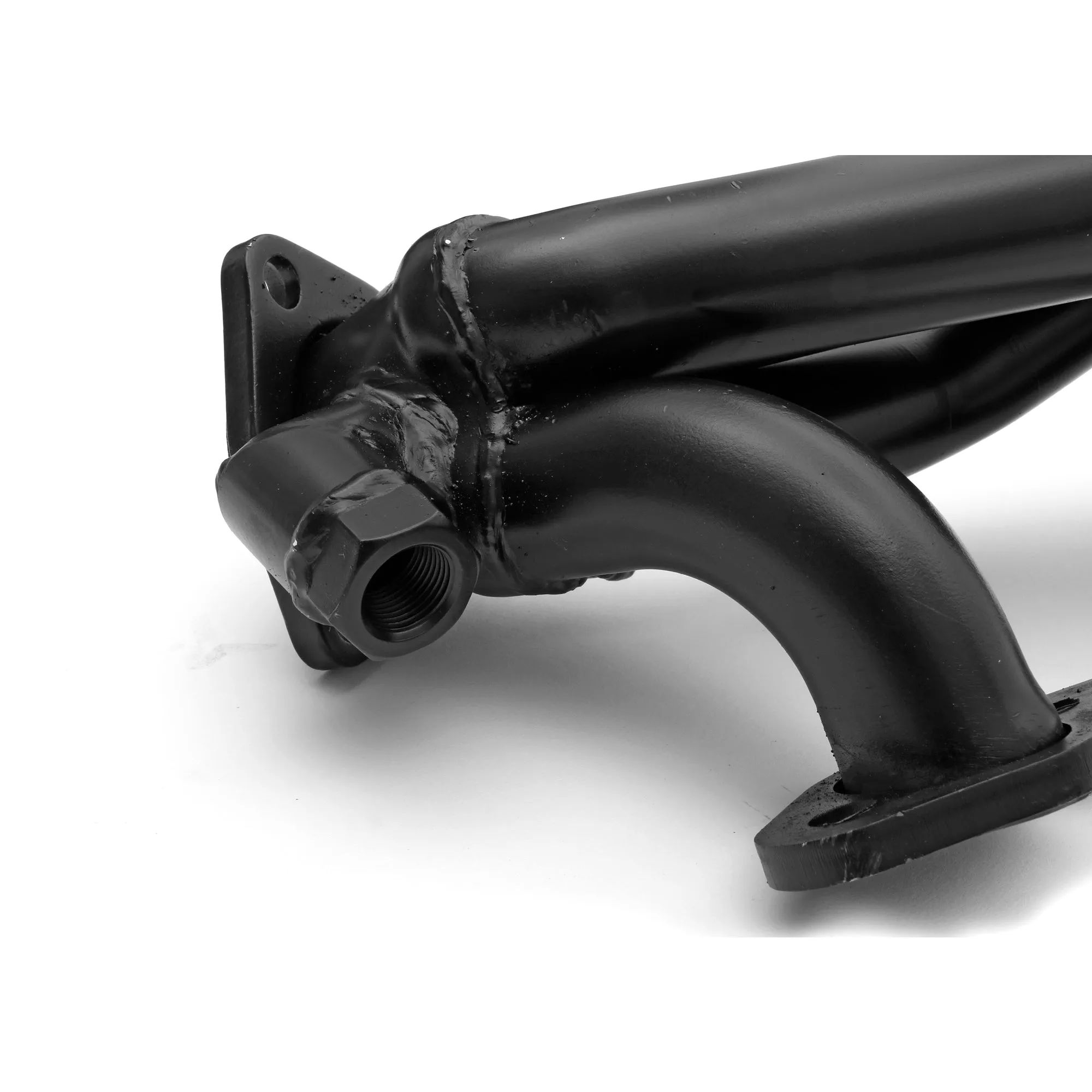 Hedman Hedders Street Headers - 1.5 in Primary - Stock Collector Flange - Black Paint - Small Block Chevy - GM Fullsize SUV / Truck 1996-2000 - Pair