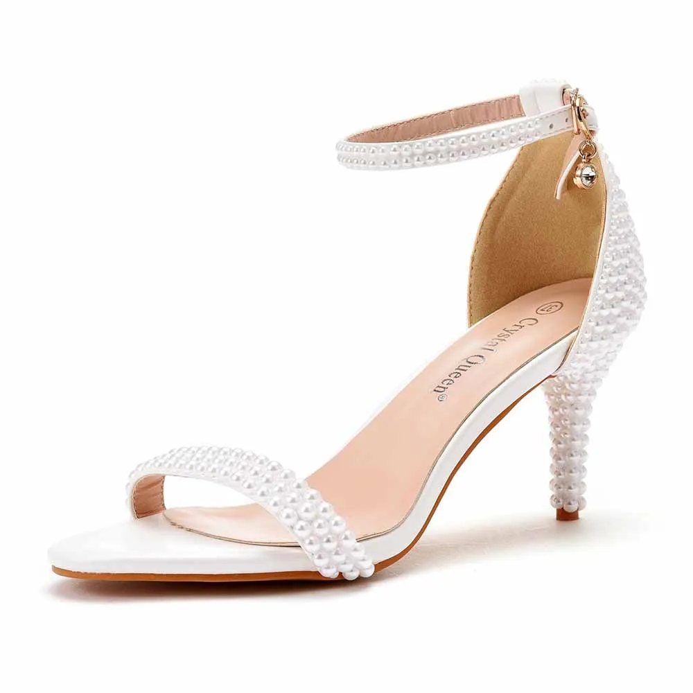 High Heel Open Toe Ankle Buckle Strap Evening Pump Sandal Shoes