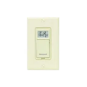 Honeywell PLS750C1000 120V Econoswitch Tm 7 Day Programmable Wall Switch