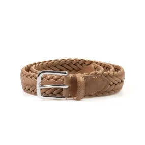 Horween Natural Chromexcel Leather Belt - Plaited