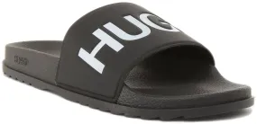 Hugo Match Sliders In Black For Men