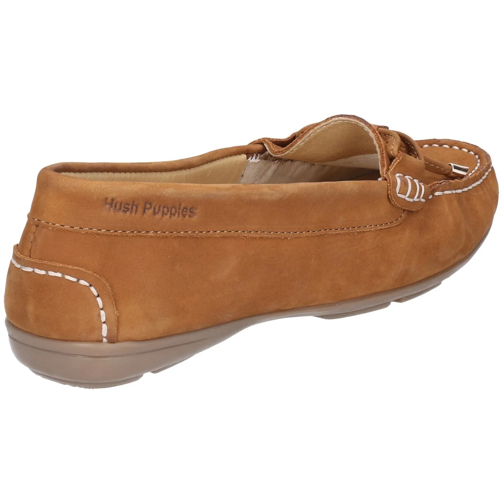 Hush Puppies Maggie Womens Tan Bow Loafer