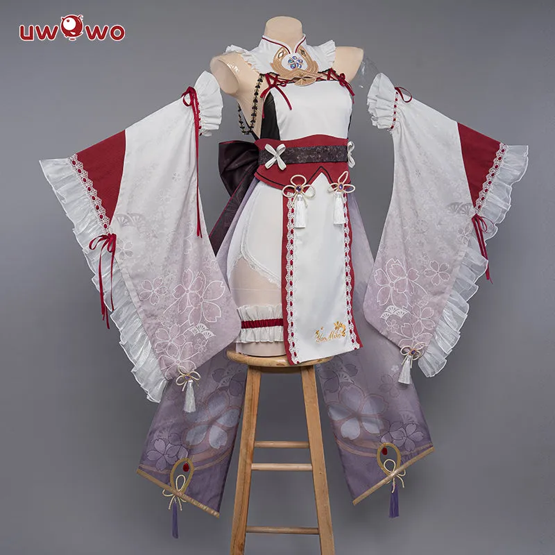 【In Stock】Exclusive Uwowo Genshin Impact Fanart Yae Miko Maid Dress Cosplay Costume