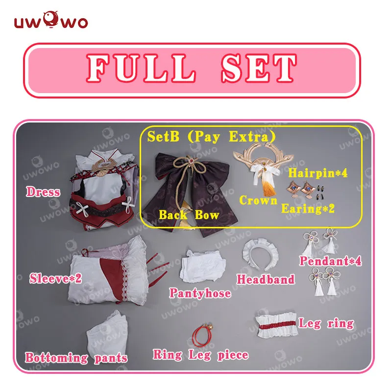 【In Stock】Exclusive Uwowo Genshin Impact Fanart Yae Miko Maid Dress Cosplay Costume