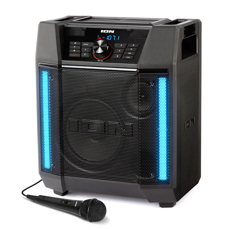 ION ADVENTURER High-Powered Weather-Resistant Speaker with Light Bars