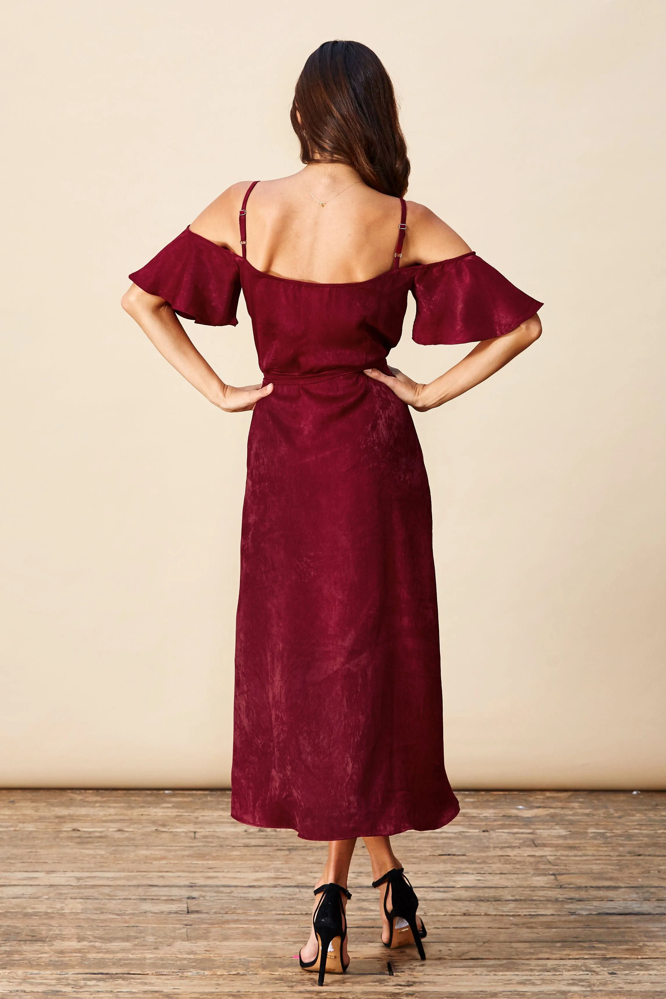 Ivy Dress in Oxblood