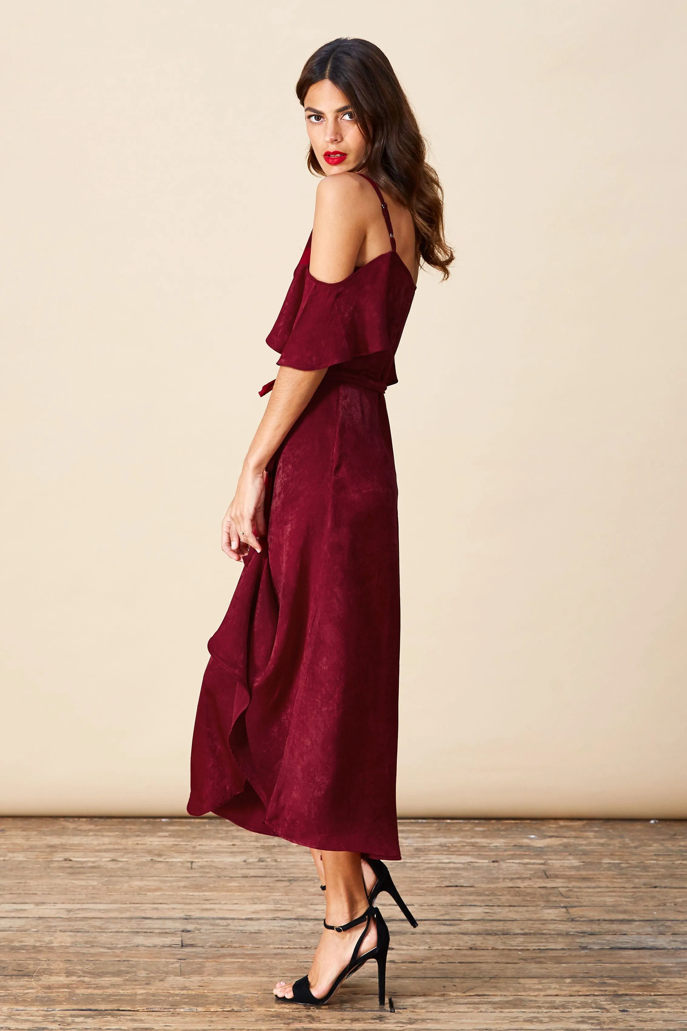 Ivy Dress in Oxblood