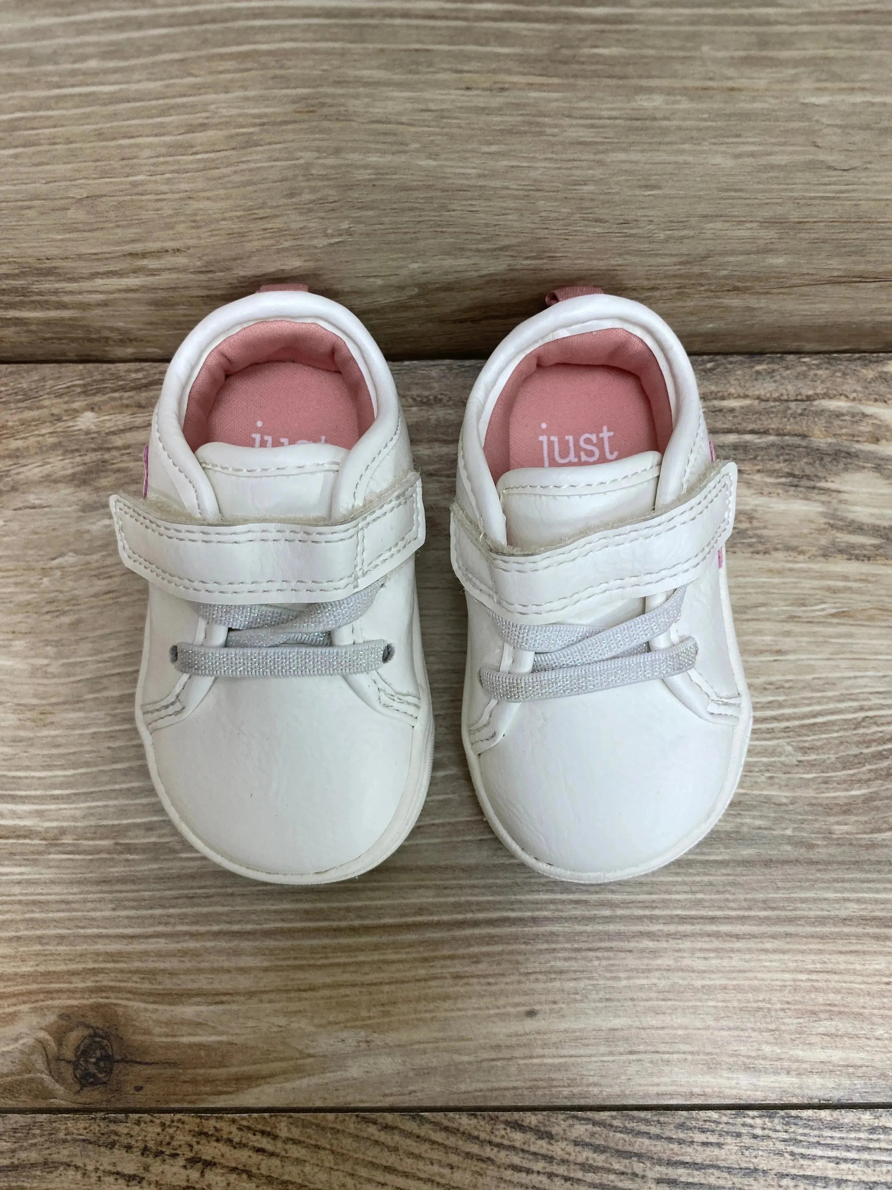 Just One You Baby Girls' Emily First Walk Sneakers White sz 3c