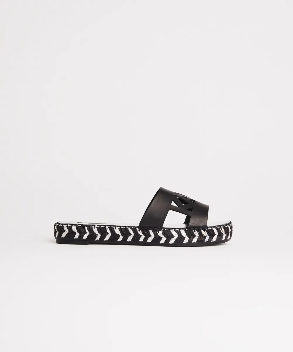 KARL LAGERFELD SOUK KARL CUT-OUT SLIDERS