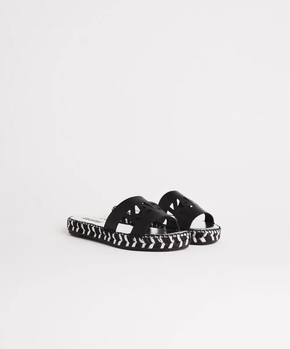 KARL LAGERFELD SOUK KARL CUT-OUT SLIDERS