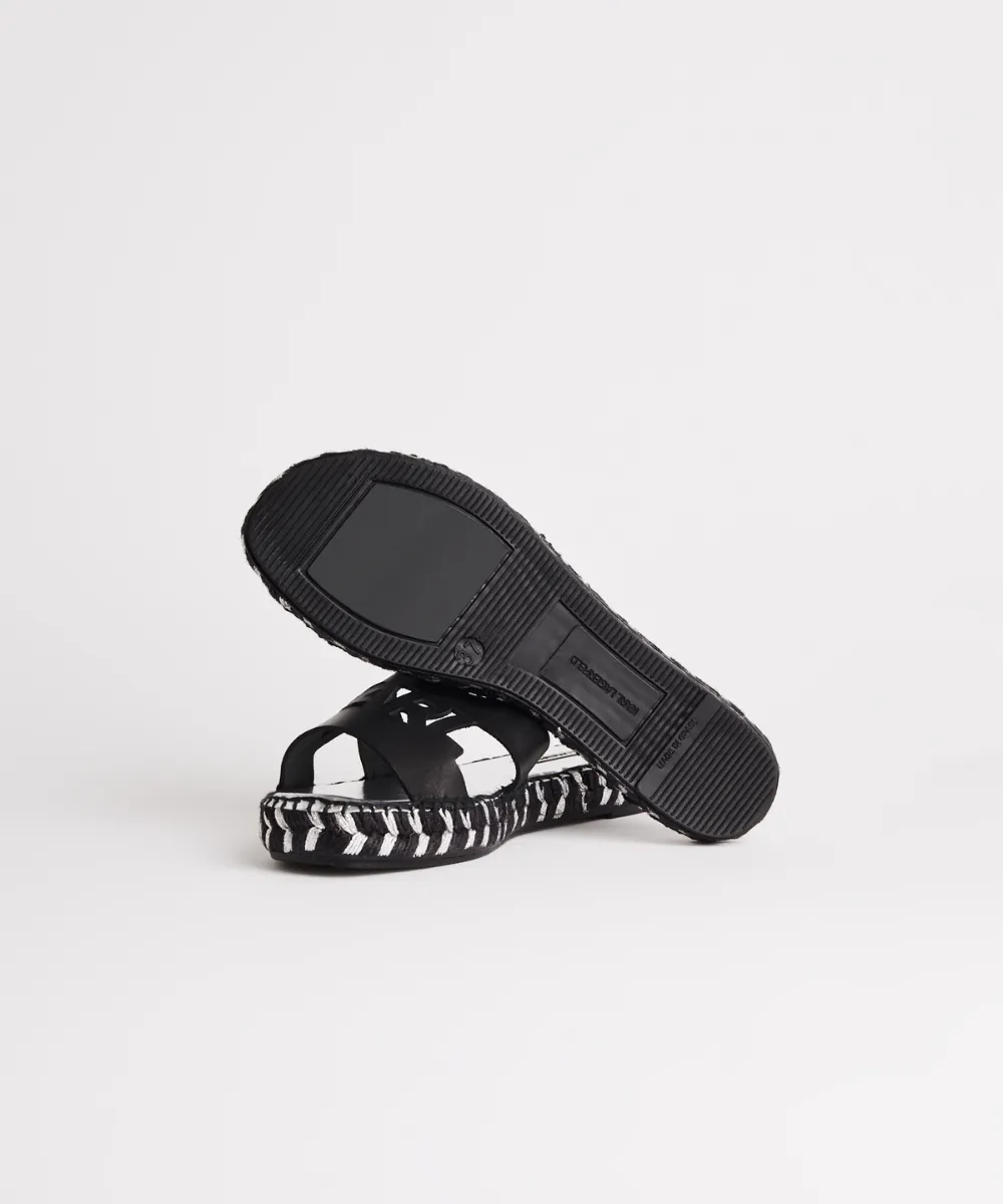 KARL LAGERFELD SOUK KARL CUT-OUT SLIDERS