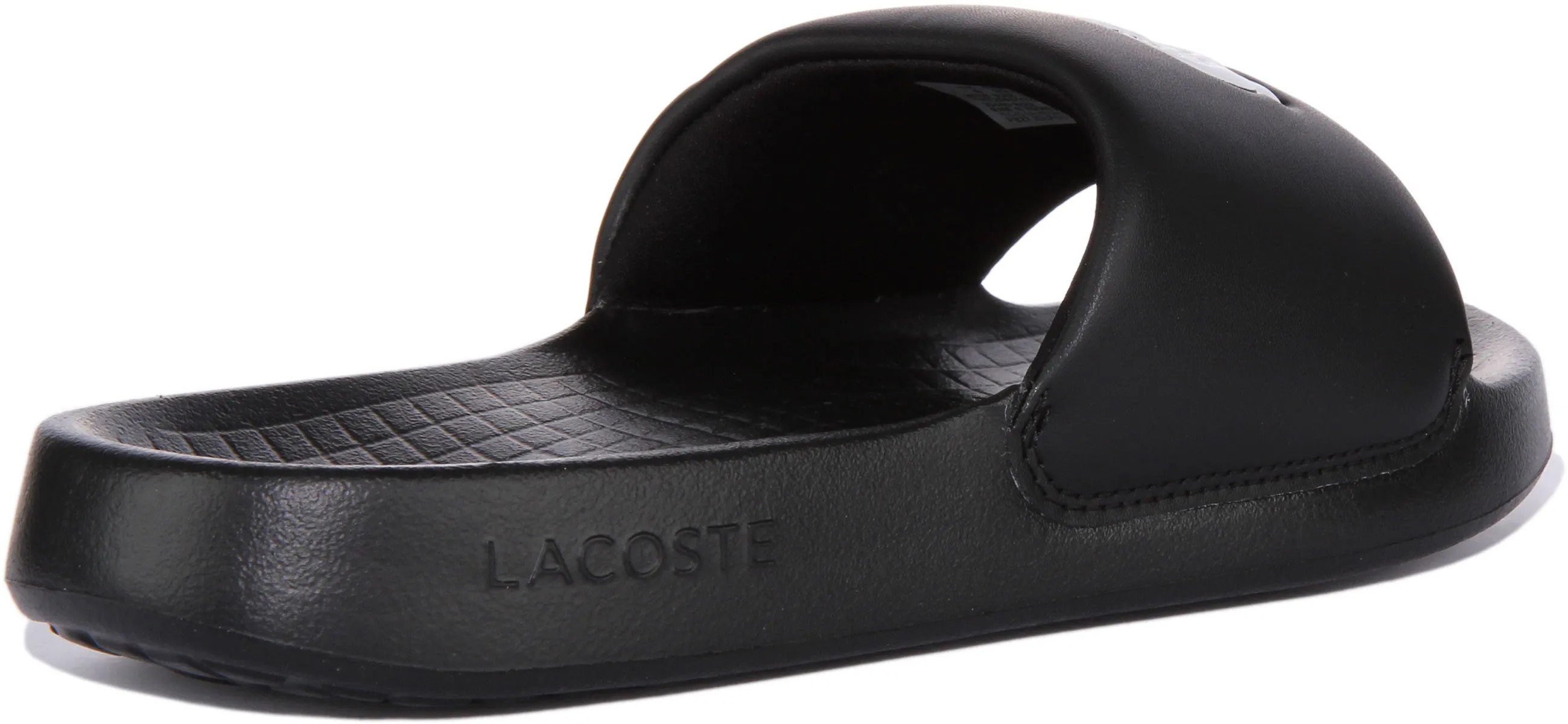 Lacoste Serve Slide In Black White For Men