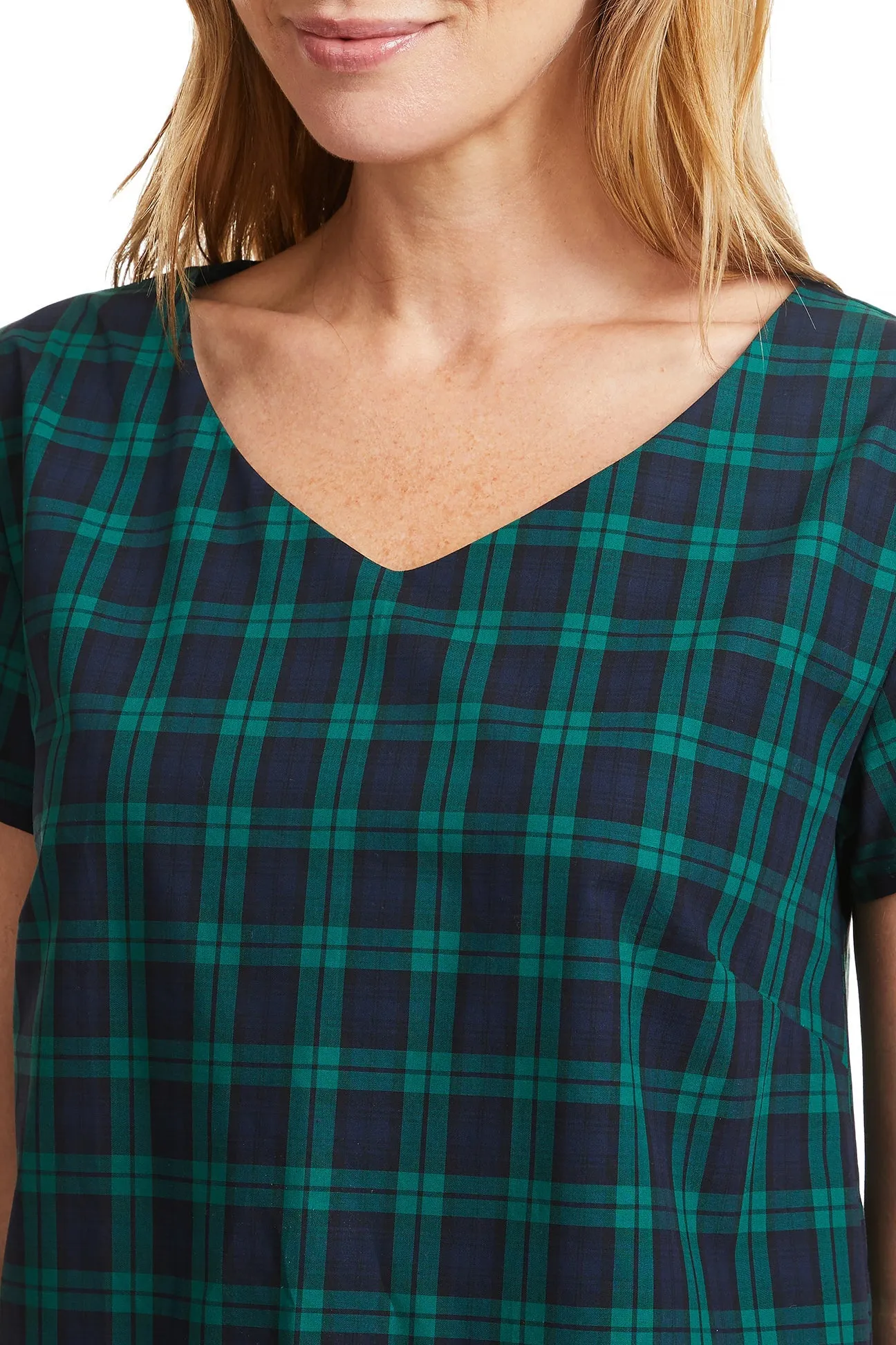 Ladies Oceanique Dress Blackwatch Tartan