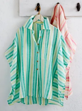 Linen-blend Oversized Camp Shirt FINAL SALE (No Returns)