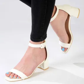 Sure! Heres an optimized version of the product title with modifiers: 

Chic White Madison Amira Block Heel Sandals for Women - Stylish Summer Footwear