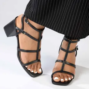 Madison Genesis Block Heel Sandal - Black