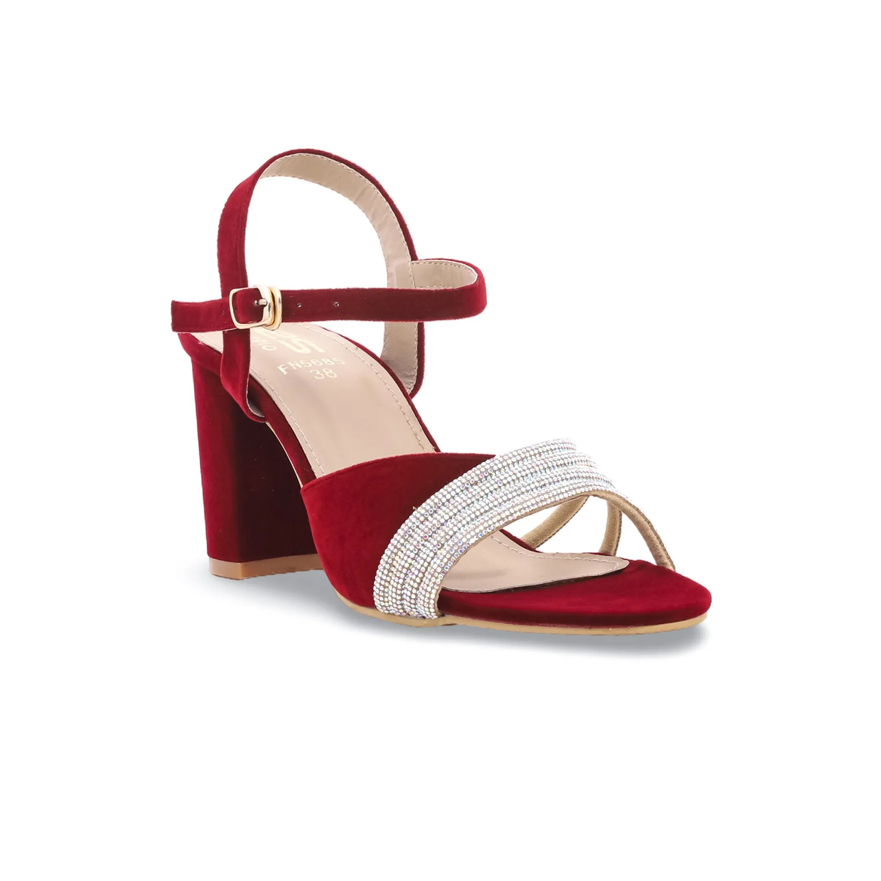 Maroon Fancy Sandal FN5685