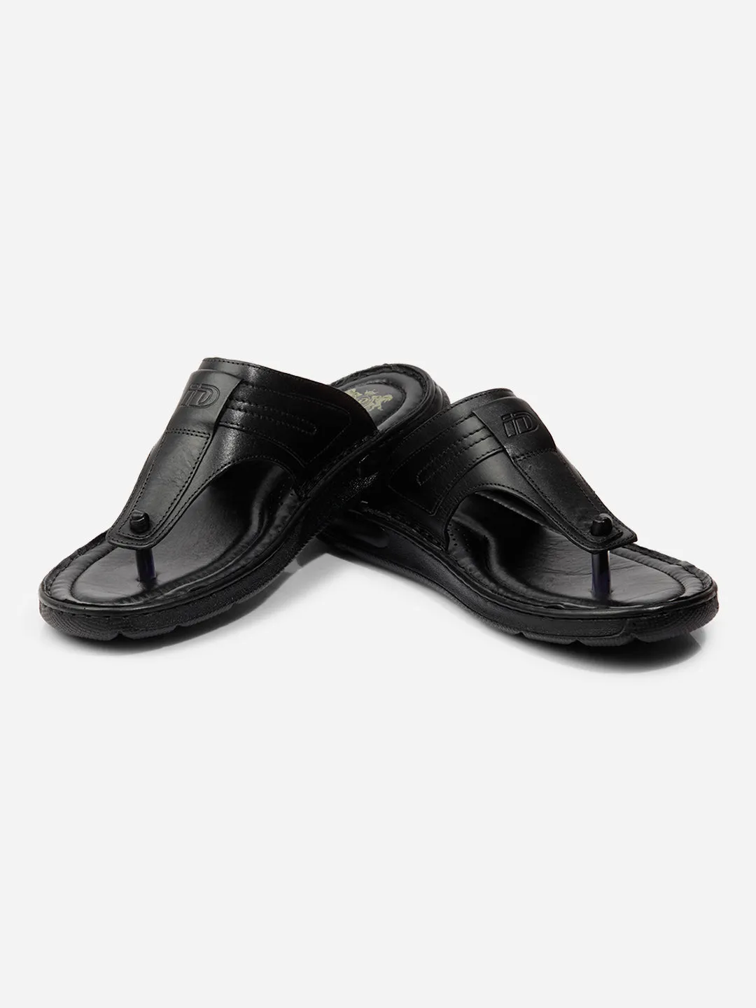 Men Black Sandal / Slipper (ID4217)