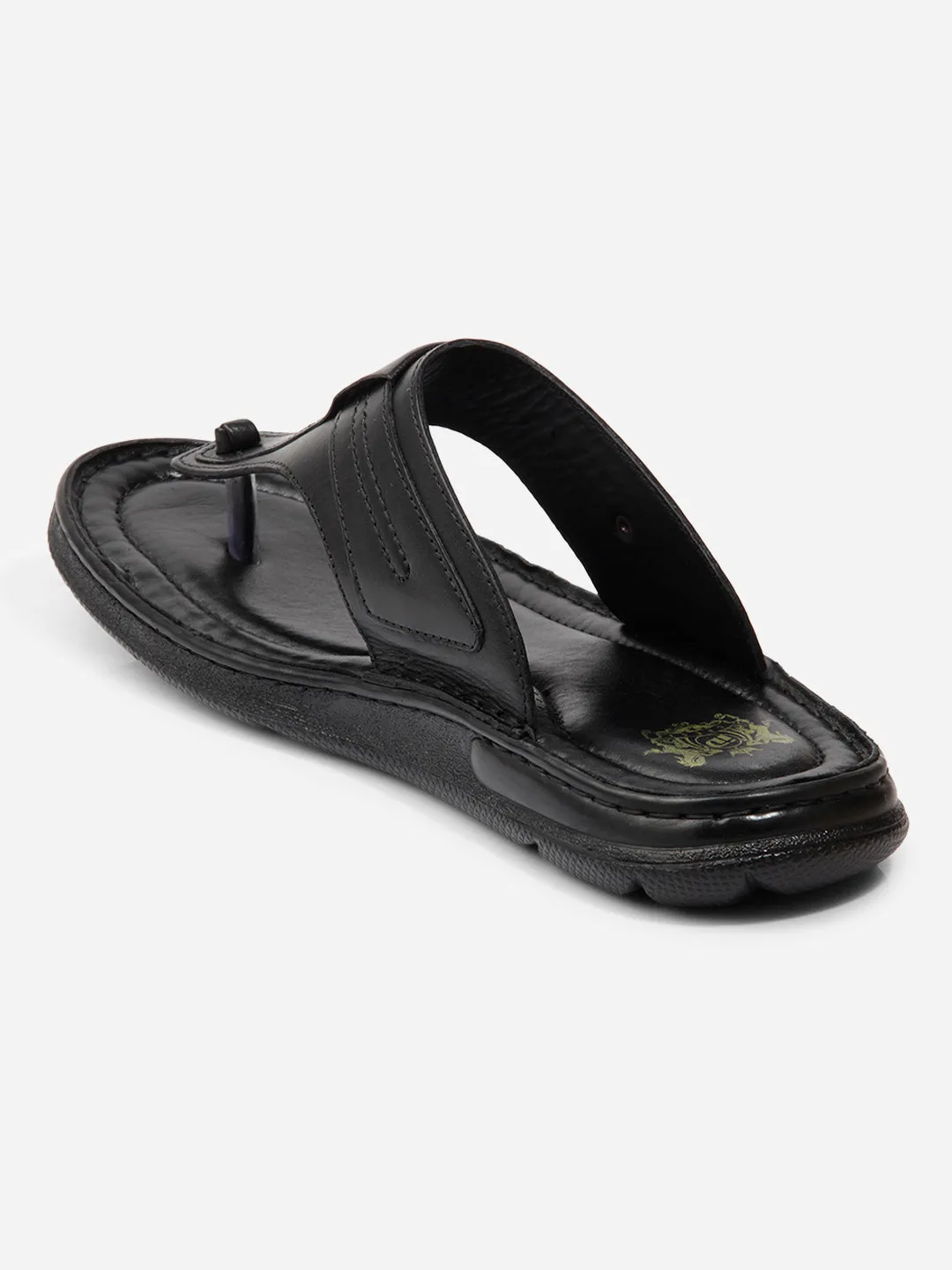 Men Black Sandal / Slipper (ID4217)