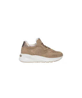 NERO GIARDINI WOMENS LEATHER & SUEDE TRAINERS