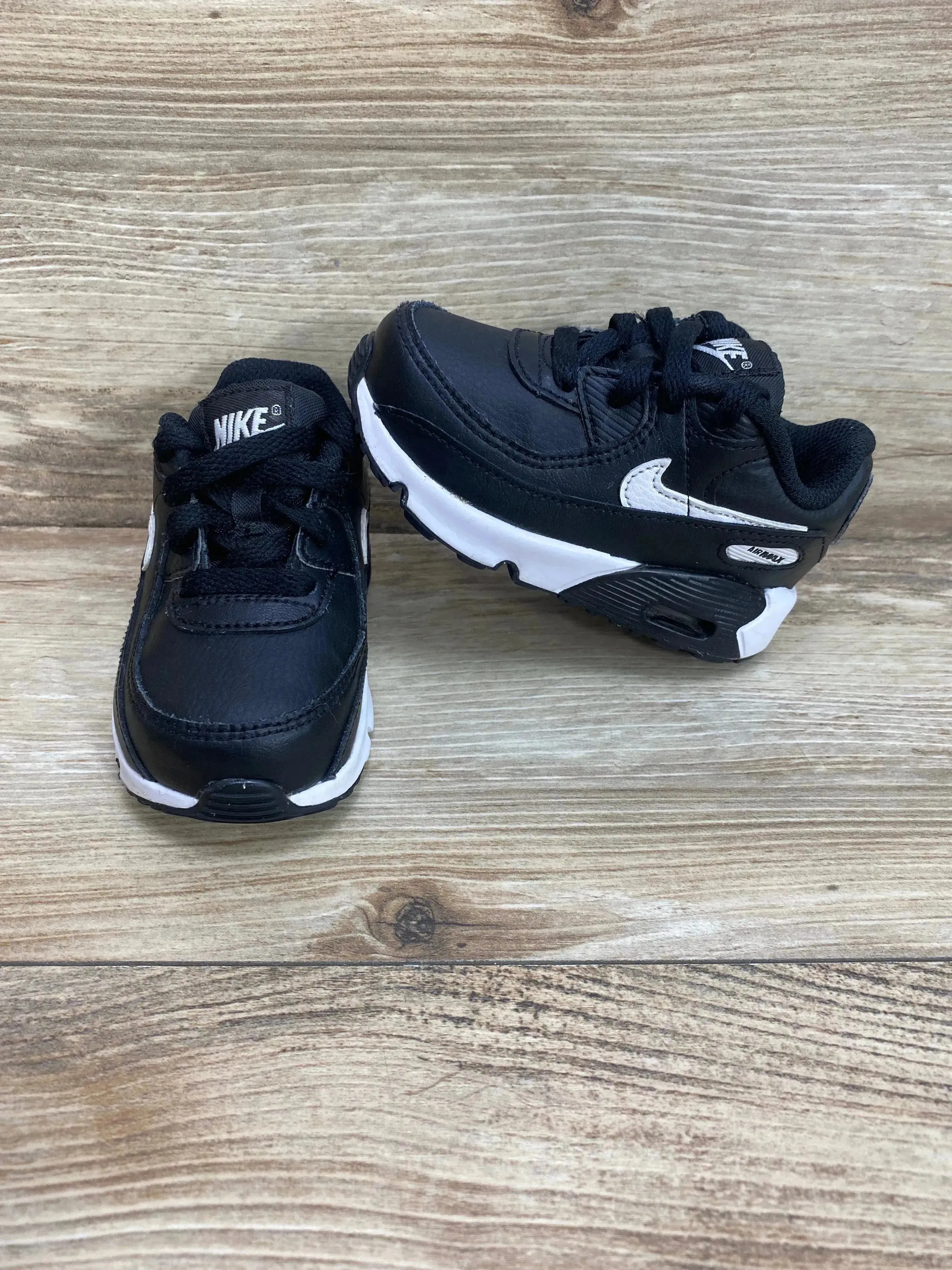 Nike Air Max 90 TD 'Black White' Sneakers sz 6c