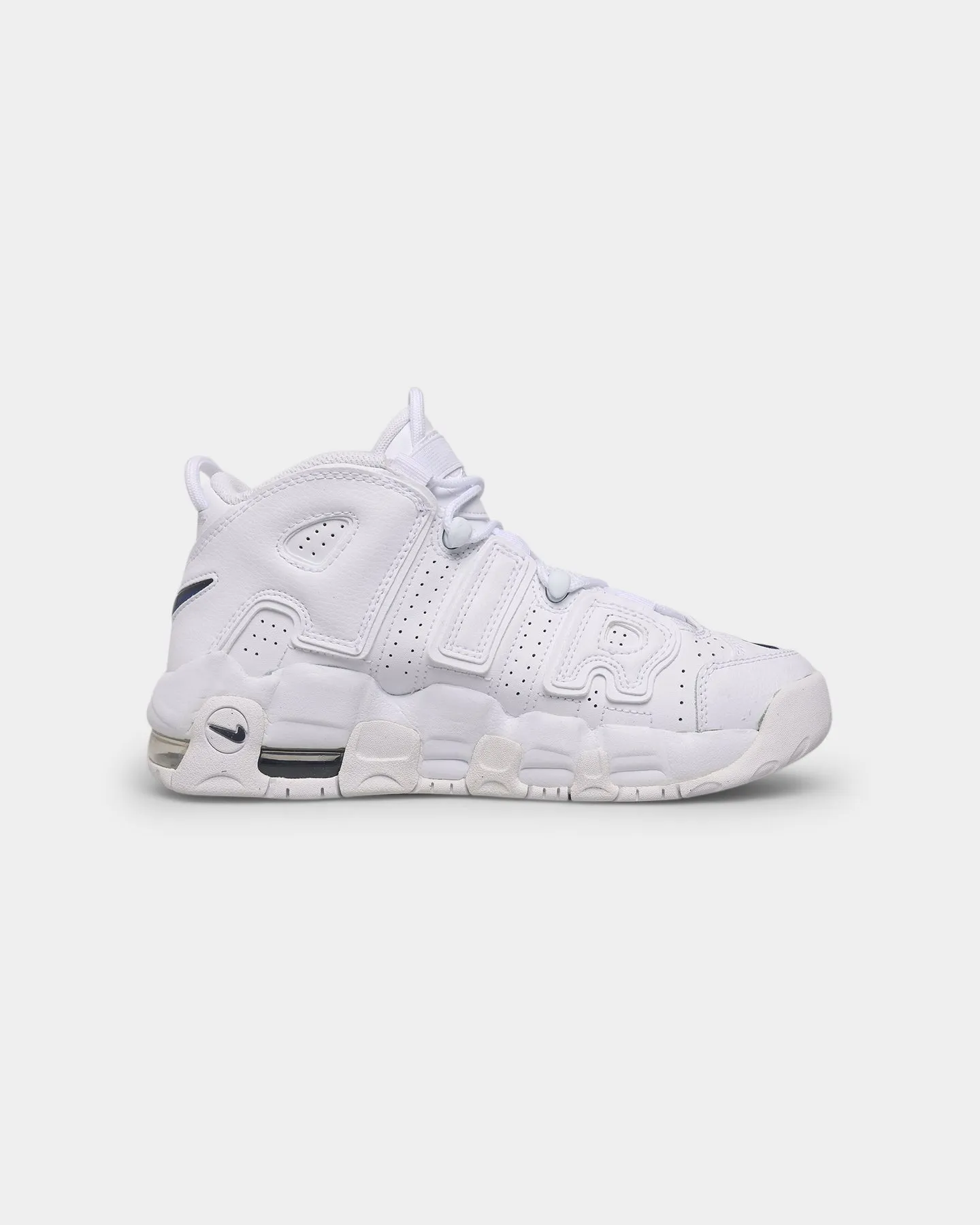 Nike Kid's Air More Uptempo (GS) White/Midnight Navy-White